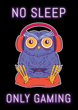 Gamer Owl Only Gaming