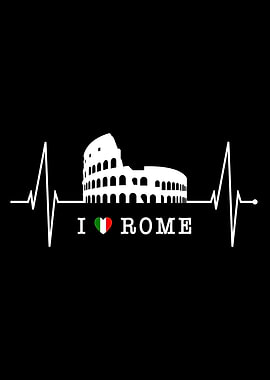 Rome Skyline Heartbeat