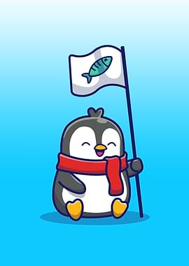 cute penguin animal