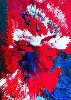Explosion Acrylic Painting