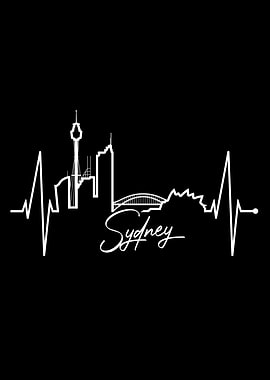 Sydney Skyline Heartbeat