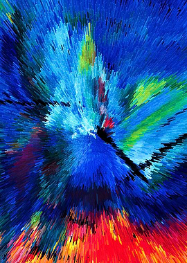 Cube Art Extruded Painting