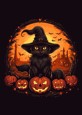 Cute Halloween Cat