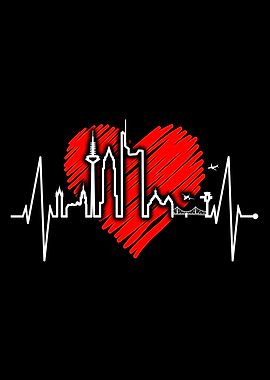 Frankfurt Skyline Liebe