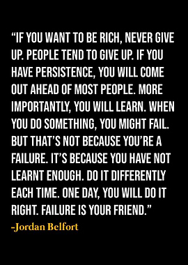 Jordan Belfort Quote