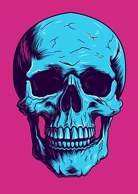 Skull Halloween Retro