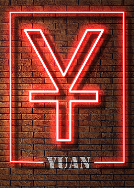 NEON YUAN SIGN