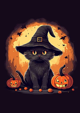 Cute Halloween Cat
