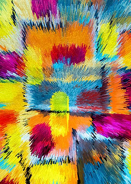 Cube Art Extruded Painting