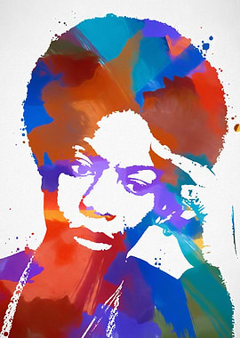 Nina Simone Color Splash