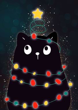 Christmas Tree Cat