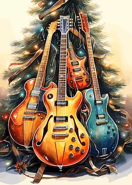 Guitar Christmas Tree Gift