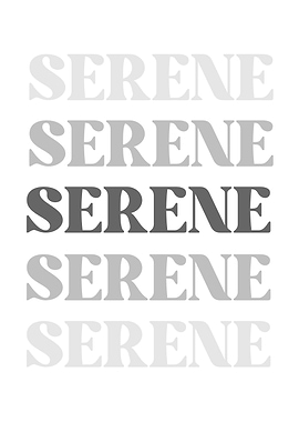 Sererne word elegant