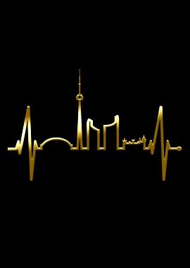 Toronto Skyline Heartbeat