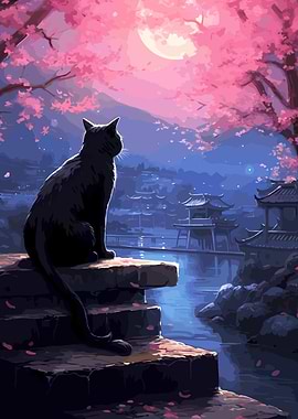 The Moon Night Cat Japan