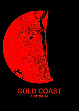 Gold Coast Red Circle Map