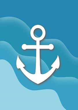Blue sea Anchor