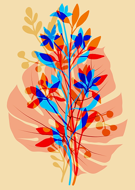 plant branches with leaves