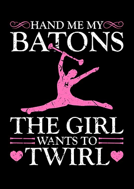 Majorette Baton Girl Twirl