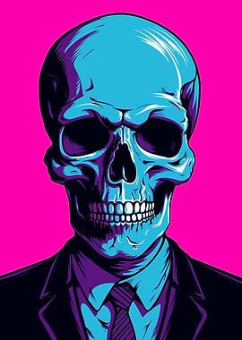 Skull Retro Halloween