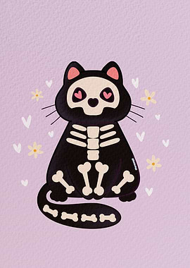 skull cat lover