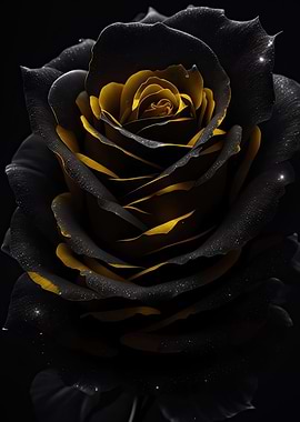 Black Golden Roses flower