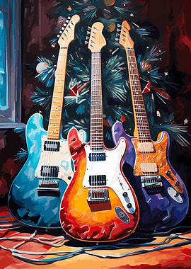 Guitar Christmas Tree