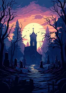 Cemetary Halloween Vibes