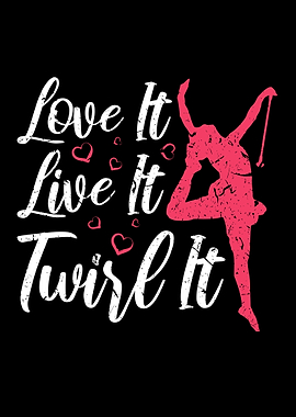 Baton Twirling Gift Girls