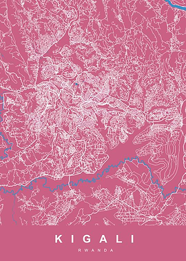 MAP KIGALI RWANDA