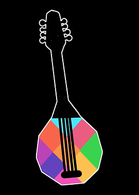 Colorful Mandolin Music Ar