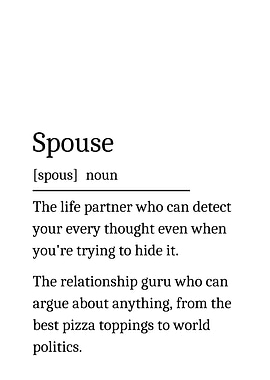 Funny Spouse Definition