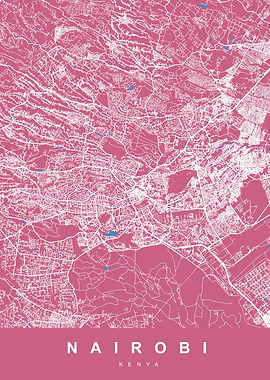 MAP NAIROBI KENYA