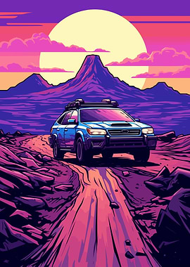 Car Retro Synthwave