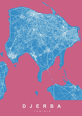 MAP DJERBA TUNISIA