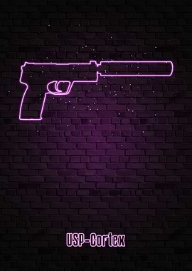 gun neon gaming