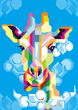 giraffe giraffes head cl