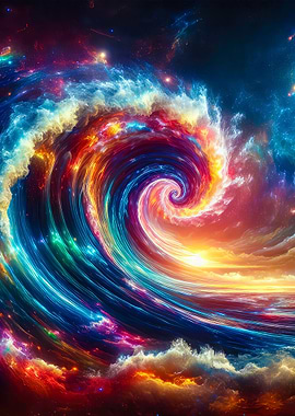 Colorful Swirl in the Sky