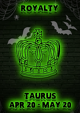 royalty halloween neon