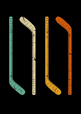 Ice Hockey Stick Vintage