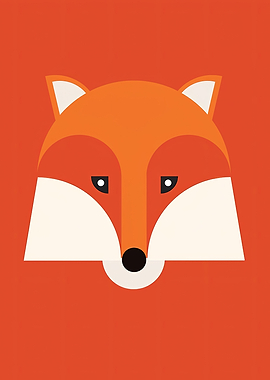 minimalist fox face