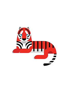 minimalist tiger body