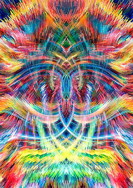 Baby Crying Abstract Art