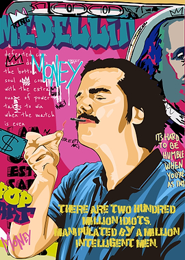 Graffiti pop art style