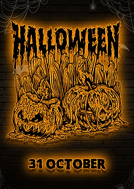 double pumpkin crazy neon