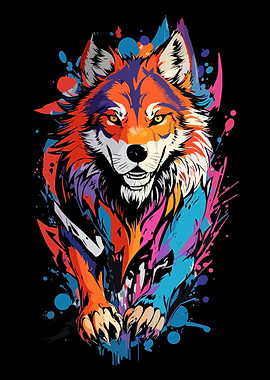Wolf Graffiti Style