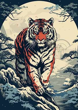 Tiger Animal Japan Vibes