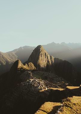 Machu Picchu warm sunrise