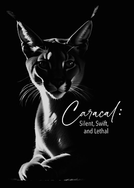 Caracal silhouette