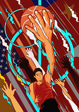 Pop art Basketball